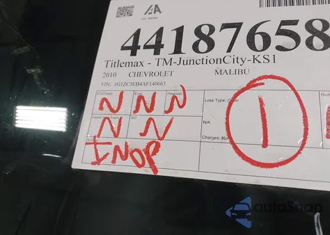 2010 Chevrolet Malibu Lt z USA, uszkodzony, nr VIN 1G1ZC5EB4AF140663